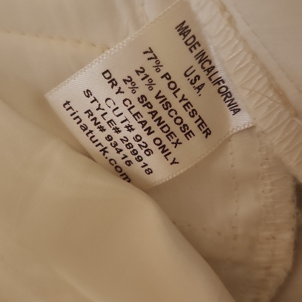 ❤️ TRINA TURK WIDE LEG SATIN PANTS / TROUSERS, 6 (28) - Picture 7 of 8